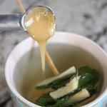 ginger mint tea with honey