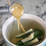ginger mint tea with honey